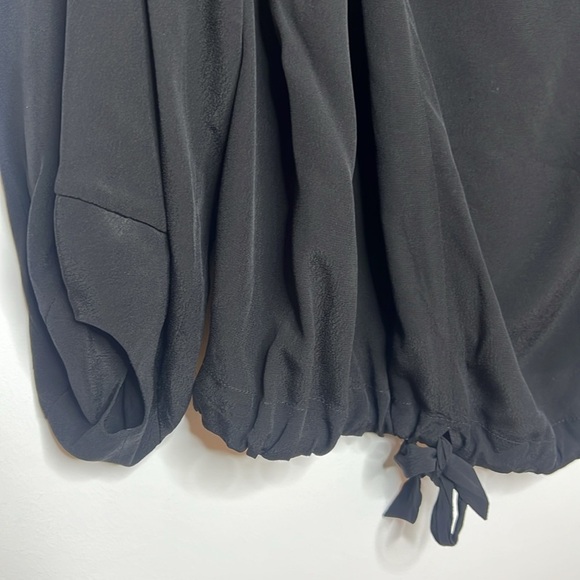 ISABEL MARANT Étoile Black Flowy Minimalist Cupro Pullover Blouse - Picture 4 of 13